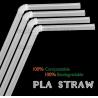 Buy cheap Disposable cute plastic white straight drinking straw, PLA individually wrapped drinking Straws, PLA straws disposable from wholesalers