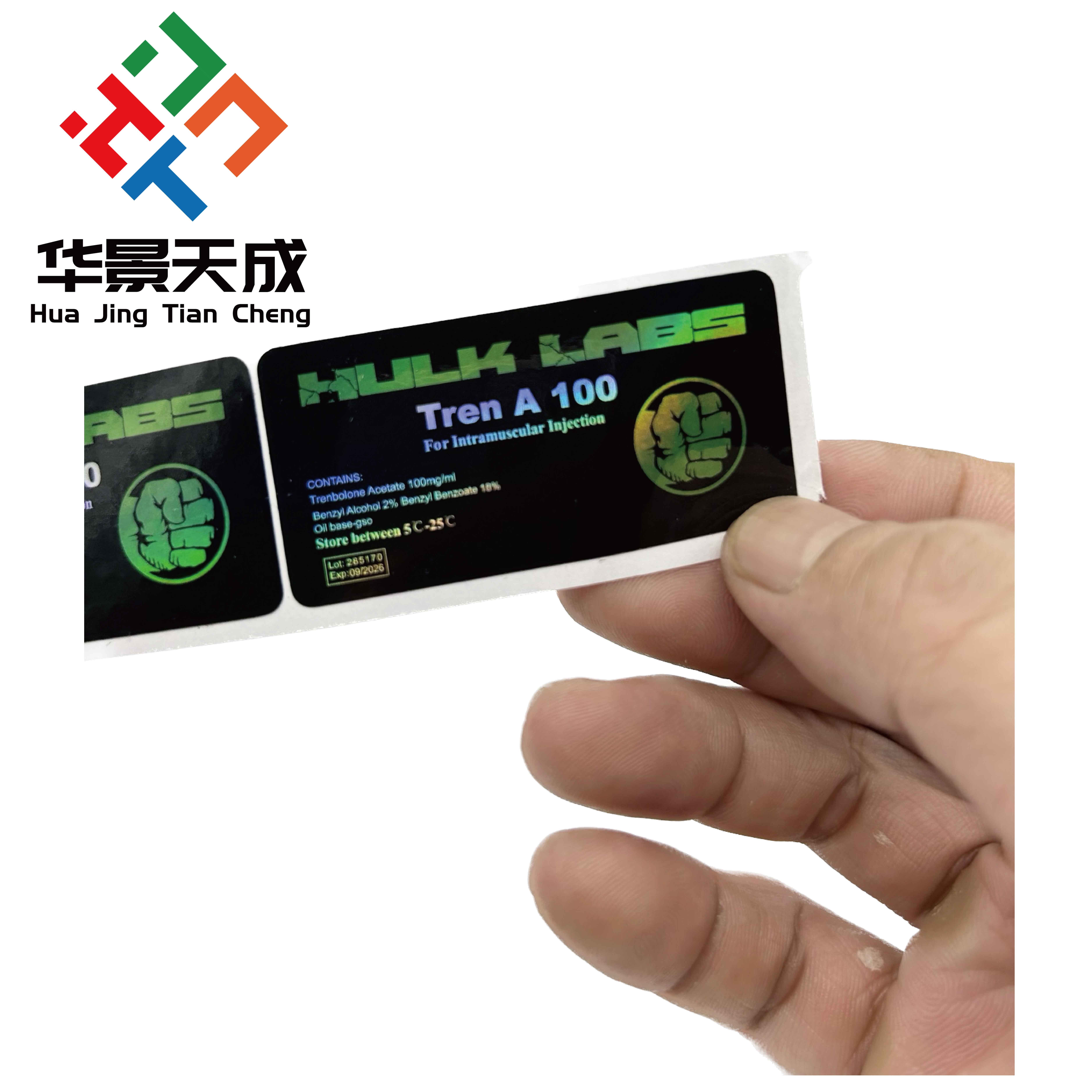 RX 10ml Vial Labels For Laboratory Injection Multiple Dose Steroide Test E