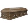 Buy cheap Adult Brown Wooden Coffin Kits With Lining And Lid Lining MDF Material from wholesalers