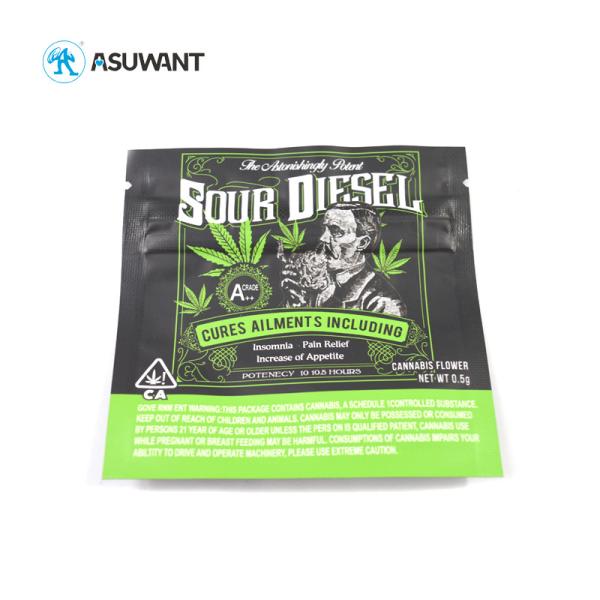 Buy cheap Individual Mylar Food Packaging Bags Sachet Mini Packet Small Weed Packing from wholesalers