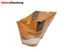Stand Up Zipper Pet Supply Bag PET/PE Material Bone Shape With Window / Tear