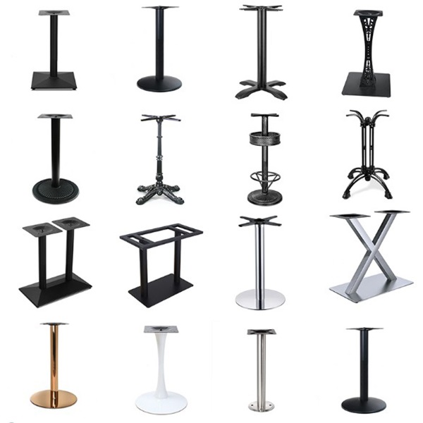 Single-side Bracket Structure Modern Dining X Shaped Metal Table Legs for Industrial