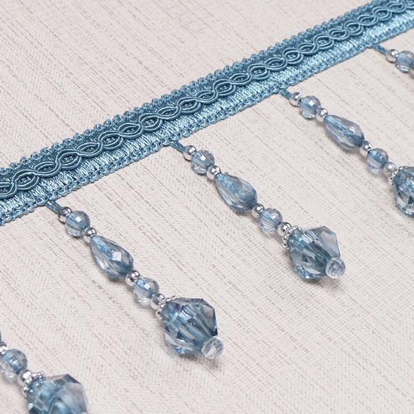 Buy cheap Handmade fashionable chain beads lace tassels fringes for curtain/sofa/pillow decoration from wholesalers