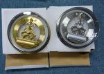 149MM Vintage Stainless Steel Skeleton Clock Small Size Plastic Back Cover