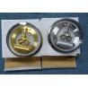 Buy cheap 149MM Vintage Stainless Steel Skeleton Clock Small Size Plastic Back Cover from wholesalers