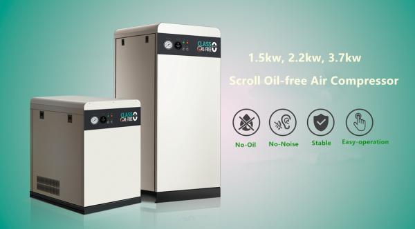 Buy cheap 10 bar 3.7kw 5.5kw portable scroll air compressor oil free for spraying equipment from wholesalers