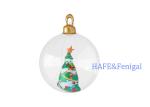 Christmas Inflatable Ball Christmas Tree Decoration Giant Transparent Ball 60cm