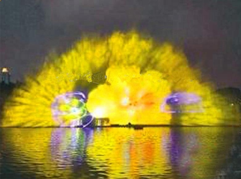 Entertainment Equipment Musical Laser Floating Pond Fountain