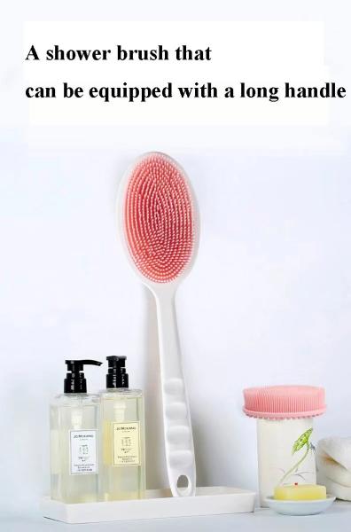 Buy cheap Household Silicone Shower Brush Double Sided Rubber Silicone Cleaning Tools for Back Massage from wholesalers