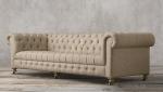 Occasional french vintage long back wing sofa event old-fashioned sofa furniture