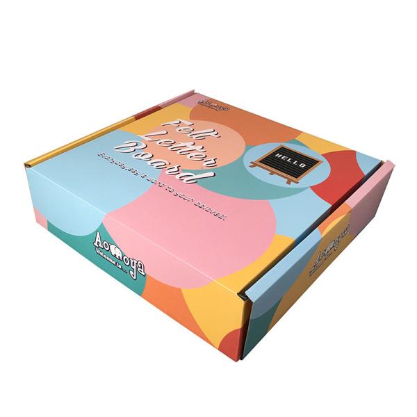 Buy cheap CMYK Corrugated Foldable Paper Box Spot UV Display Aircraft Style from wholesalers