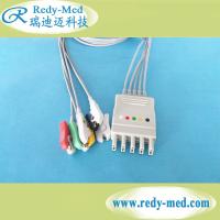 Buy cheap 4mm Dia Disposable Ecg Lead Wires , IEC Pinch Grabber Lead Shielded Cable product