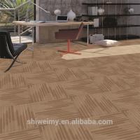 Buy cheap Striped 100%solution dyed Invista Nylon 6 carpet tile product