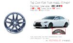17" Front Wheel For 2014-2017 LEXUS IS250 IS350 OEM Alloy Rim 74292