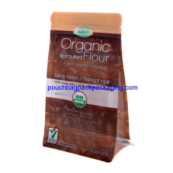 Buy cheap Quad seal flat bottom pouch, stand up bottom gusset bags for packaging from wholesalers