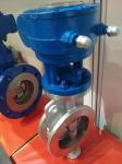 CF8 Stainless Steel Worm Gear Eccentric Butterfly Valve, Metal Seal Flange Type