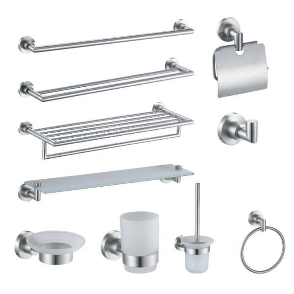 Buy cheap Circular Bathroom Hardware Sets OEM Sus 304 Stainless Steel Bathroom Fitting from wholesalers