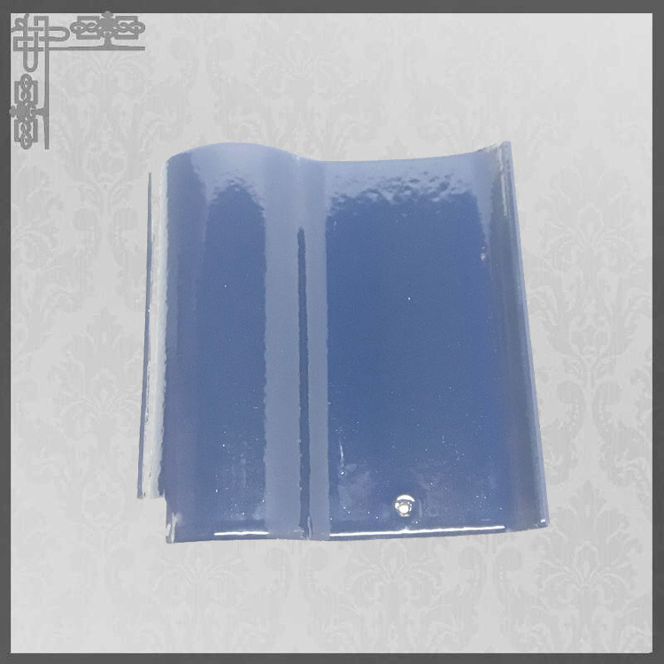 S Type Glossy Ceramic Roof Tiles House Glazed 220mm Grey Clay Roof Tiles