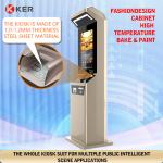 Windows/Android Iron Sheet Metal Body Hotel Terminal Self Service Kiosk