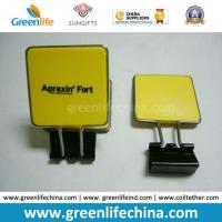 Buy cheap Yellow Plastic Handle 25mm Black Binder Clip as Promotional Gift product