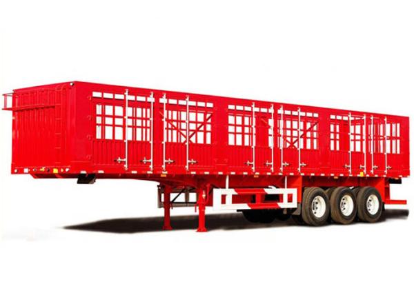 Buy cheap Transporting 60T Stake Semi Trailer 24V 3 Axles Semi Trailer Q345 from wholesalers