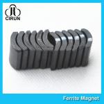 Small Permanent Arc Segment Ferrite Magnet Y25-Y35 For Motorcyceles Motor