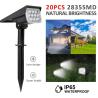 Buy cheap 2000mAH Battery 150-200LM 32 LED Solar Landscape Spotlights Wireless from wholesalers