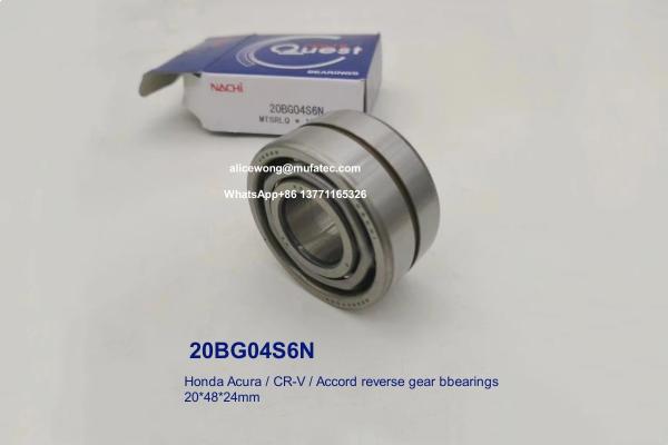 Buy cheap 20BG04S6N Honda Acura CRV Accord Reverse Gear Bearings Double Row Ball Bearings 20x48x24mm from wholesalers