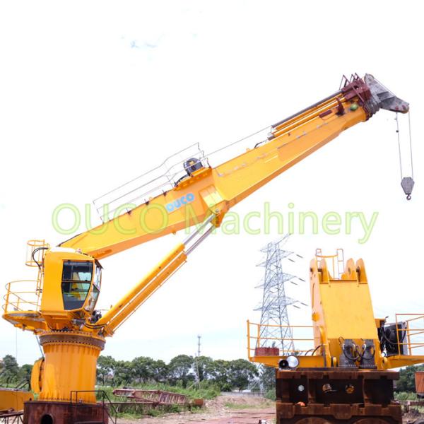 Buy cheap 8t Offshore 30m Deck Ship Telescopic ABS Crane Grab Bucket from wholesalers
