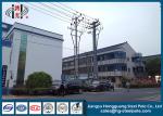 9m 30ft Power Transmission Poles Bitumen Painted 69kv Electric Steel Pole