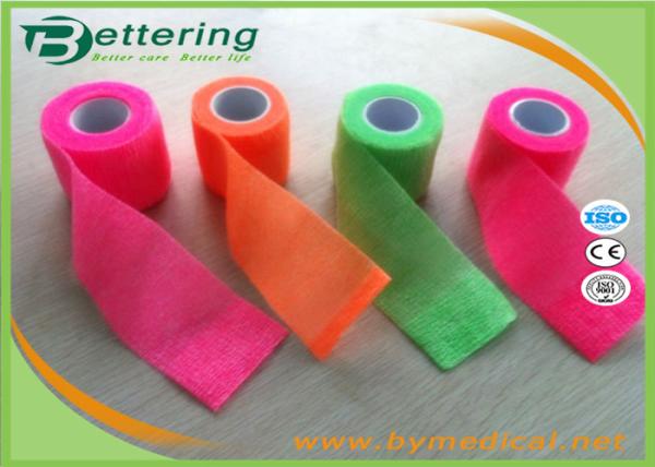 Buy cheap Colourful Elastic Self Adhering Bandage Wrap , PET Bandage Wrap Latex Free from wholesalers