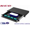 Buy cheap 48 Port LC OM4 Fiber Optic Rack Mount Patch Panels Type 1U Metalic Black Steel Material from wholesalers