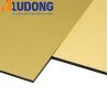 Buy cheap 3mm Gold Silver Brushed Acm Aluminum Panels Fireproof Core from wholesalers