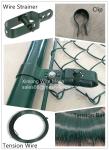 Strong Chain Link Black Fence , Chain Link Security Fence 50*50mm