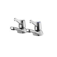 Buy cheap Brass Cartridge 2 Handle Lavatory Faucet Hot Cold Water Two Handle Mixer product