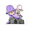 Buy cheap Cartoon Retro Purple Clothing Embroidery Patches Big Size Fashionable from wholesalers