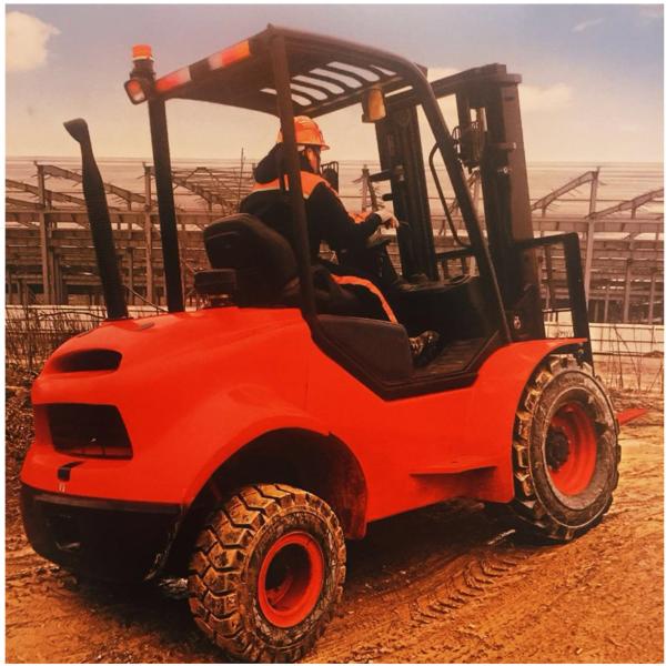 Buy cheap FD18 Mini All Rough Terrain Forklift Diesel Engine 1800Kg 1070mm Fork Length from wholesalers