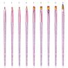 Buy cheap Nail Painting Brush Plastic Handle UV Gel Nail Scrubbing Brush With Nylon Hair from wholesalers