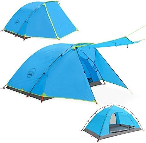 Buy cheap KAZOO 2／4 Person Camping Tent Outdoor Waterproof Family Large Tents 2/4 People Easy Setup Tent with Porch Double Layer from wholesalers