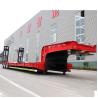 Buy cheap 24V Low Bed Semi Trailer 100 Tons 6 Axles In Three Lines Gooseneck Drop Deck Truck from wholesalers
