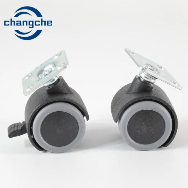 Buy cheap White Furniture Caster Wheels Mounting Plate Hole Small Caster Wheels For Furniture from wholesalers