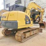 0-2000 Working Hours Used Komatsu PC60 7 6 Ton Mini Excavator With 0.37m3 Bucket