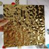 Buy cheap 0.15mm AISI 316 Stainless Steel Sheet Water Ripples Decorative Gold For Wall Panel from wholesalers
