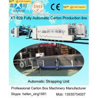 Buy cheap High Speed Carton Box Manufacturing Machine Gluer Strapper Inline 300 Pcs / Min product