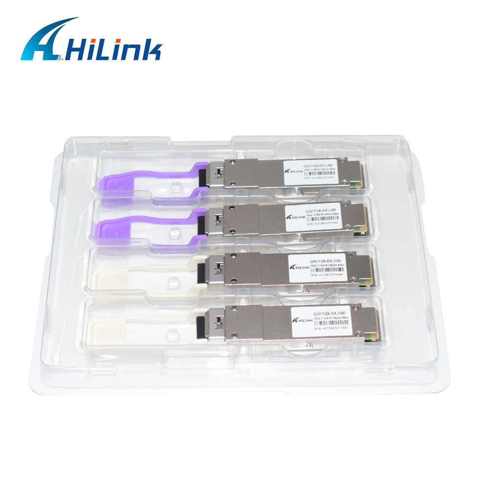 QSFP28 BIDI 100G ZR QSFP28 80km 1280/1300nm 100GBASE-BX80 QSFP28 Module 80km LC