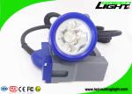 IP68 1.11W 10000lux Corded Mining Cap Lamp 6.6Ah Rechargeable
