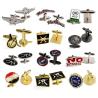 Buy cheap Custom Enamel Cufflinks Brand Name Cufflinks Personalized For Groomsmen from wholesalers