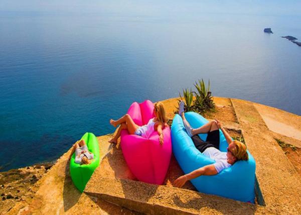 Bench Longe Lazy Bag Inflatable Sleeping Bag Camping Hangout Air Sofa For Travel