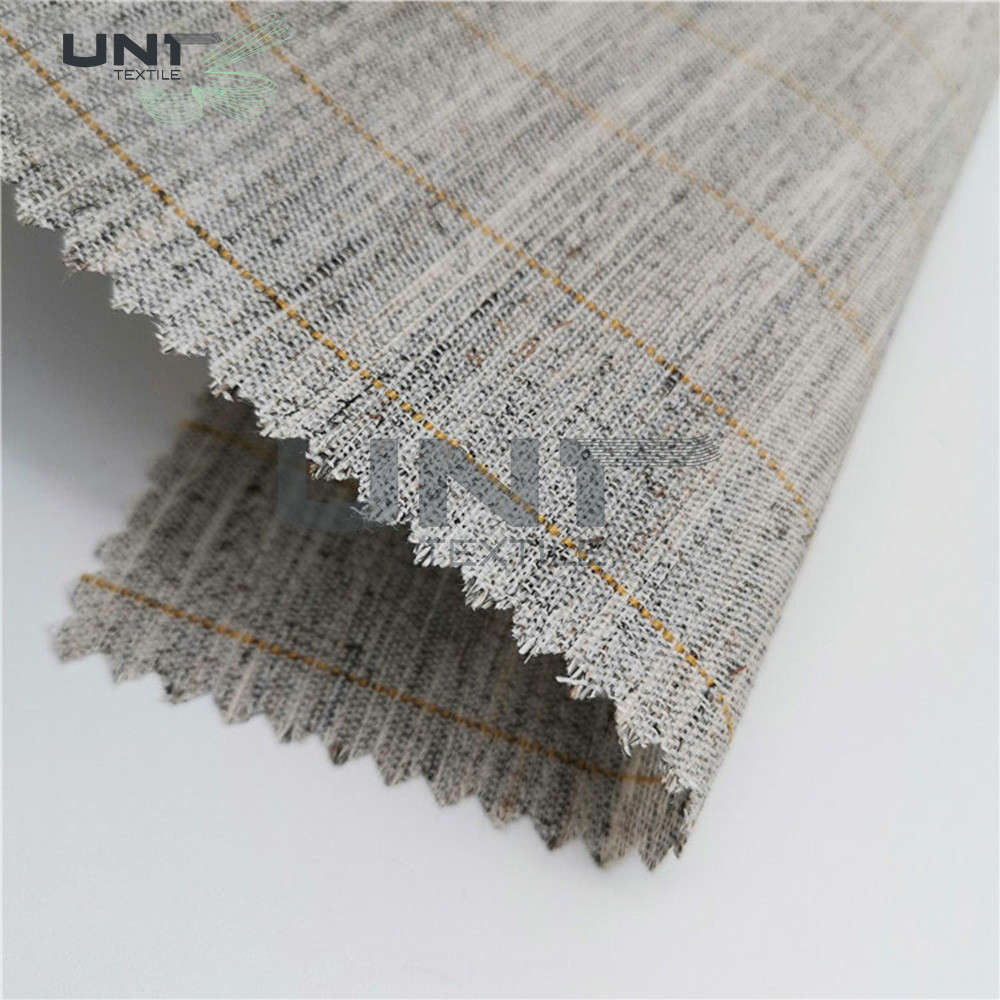 Elasticity Heavy Weight Fusible Interlining / Canvas Fabric For Men Suit , Uniform