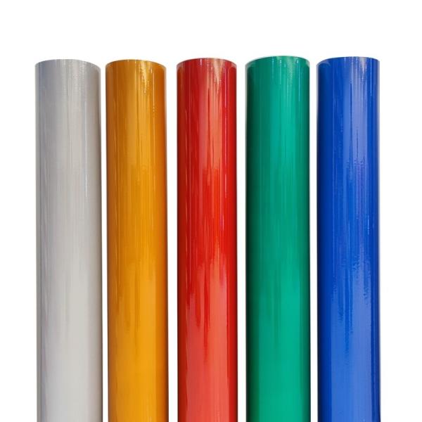 High Reflective Prismatic Reflective Sheeting Vinyl Film For Roadway Safety